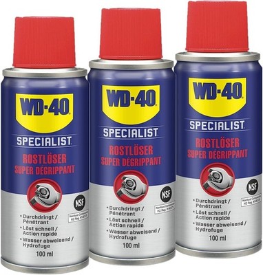 WD-40 Specialist Rostlöser Rostentferner 3x100ml Aerosol