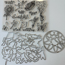 Hero Arts You Color My World Monthly Stamp Dies Partial Kit UM Clear Dec 2024