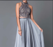 two piece prom dress