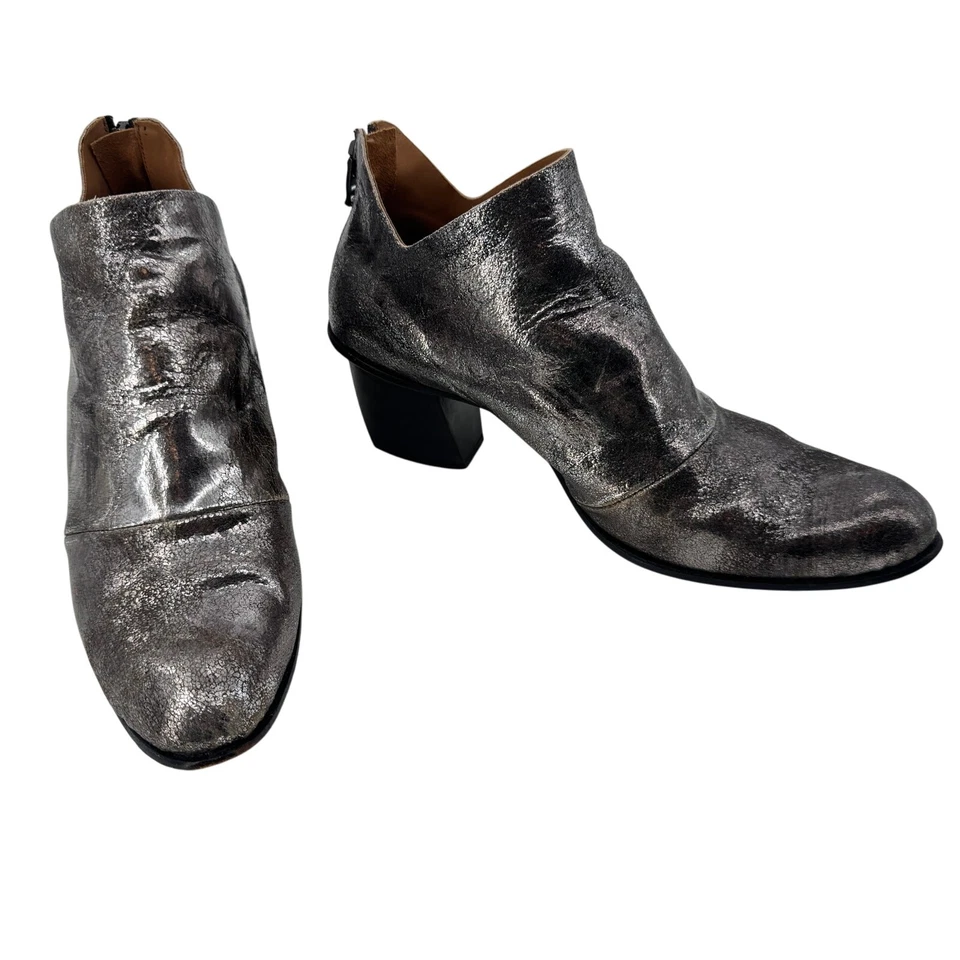 Botín de cuero Cydwoq para mujer plateado protesta talla 39 Foto 3 de 4