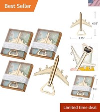 40PC Travel-Themed Airplane Bottle Openers - Ideal for Parties and Celebrations