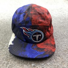 Tennessee Titans Hat Cap Strap Back One Size Red Blue Panel Pro Standard