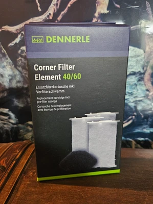 Dennerle DEN-5865 3-er Pack Nano-Eckfilter Ersatzkartusche