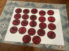 Vintage Boy Scout Red And Black Patrol Patches