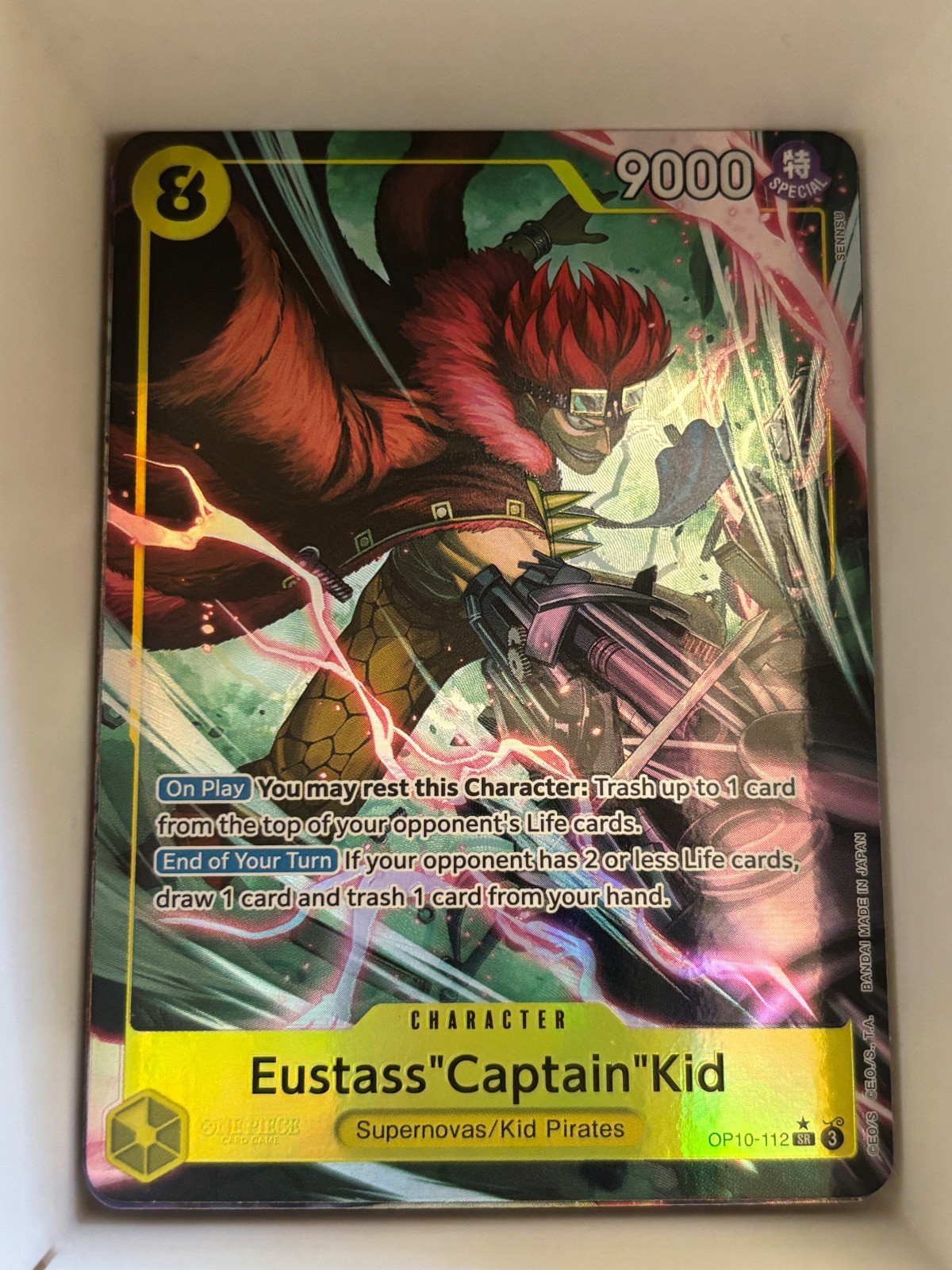 OP10-112 Eustass"Captain"Kid AA Alt Art English SR One Piece TCG Card Game