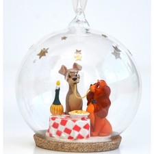 Lady and the Tramp - Bella Notte Christmas Bauble, Disneyland Paris Original