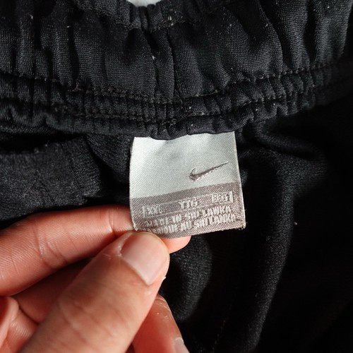 Vintage Nike Track Pants Mens 2XL 34” Baggy Fit Y2K Ankle Zip Black - Picture 8 of 13