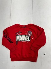 Primark Marvel Miles Morales Red Spiderman Crew Neck Sweater Boys Size 6-7 Years