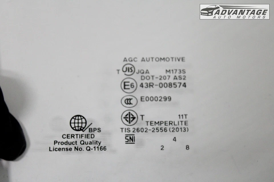 2014-2024 三菱 MIRAGE 后侧右门板窗玻璃原始设备制造商 — 第 4/4 张图片
