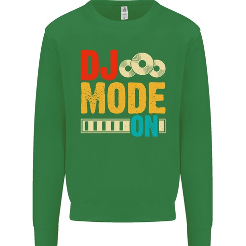 DJ Mode On DJing Music Kids Sweatshirt Jumper - Picture 8 of 33