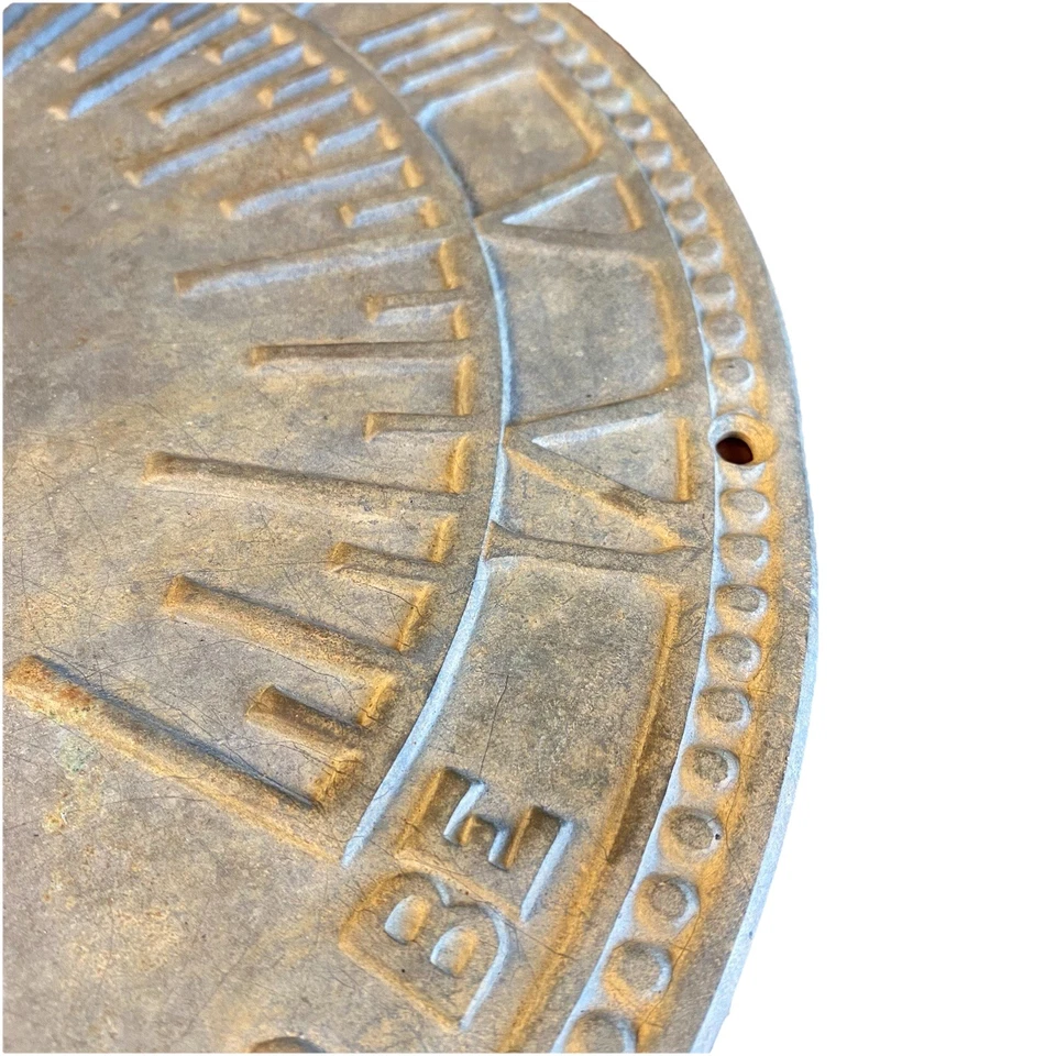 Relógio de sol vintage bronze 11" envelhecer comigo jardim ceifador sombrio tempo do pai - Imagem 2 de 4