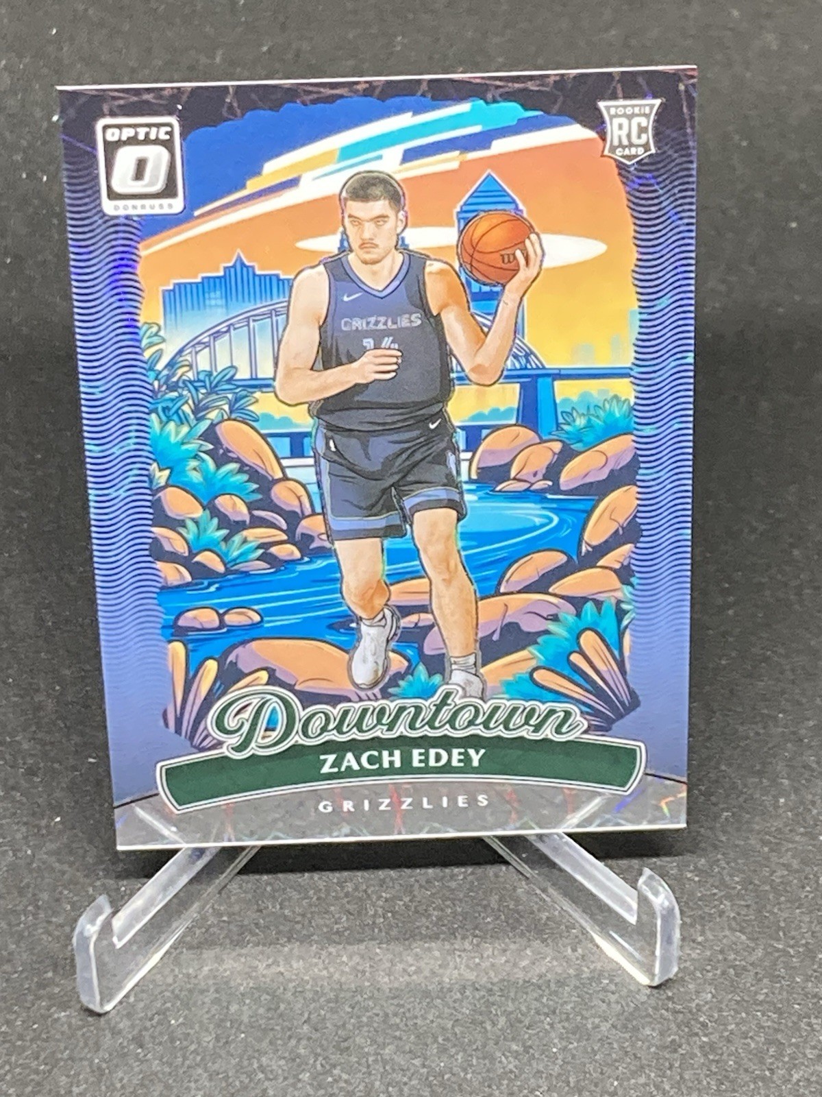 Zach Edey 2024-25 Panini Donruss Optic Basketball Downtown #29 Grizzlies (RC)