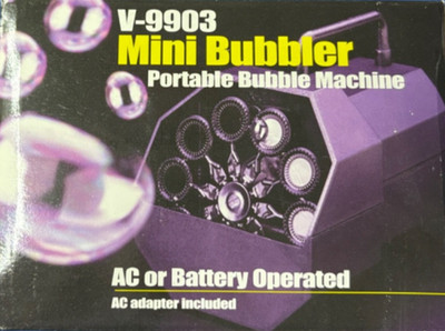 VEI Visual Effects Portable Bubble Machine NIB