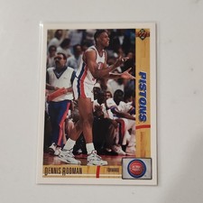 Upper Deck 1991-92 Dennis Rodman #185 Detroit Pistons Basketball