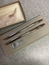 Cross Classic Century Medalist Ballpoint Pen and Mechanical Pencil Gold Silver