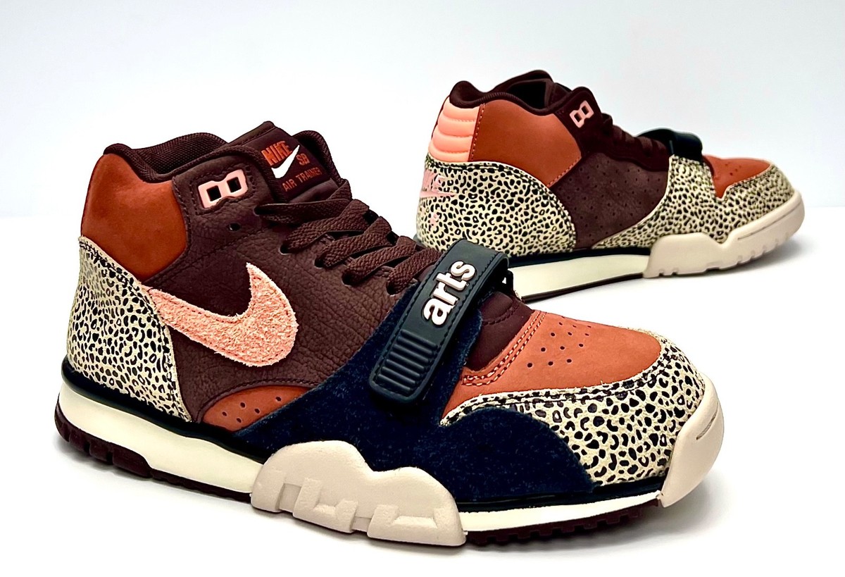 Nike SB Air Trainer 1 x Arts-Rec “Earth and Dusty Peach” Size 7.5
