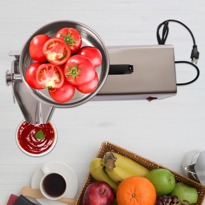 450W Commercial Electric Tomato Strainer 304 Stainless Grade Tomato Machine 110V