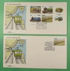 DR WHO 1984 IRELAND 2 FDC TRAIN/RAILWAY COMBO S/S R61592