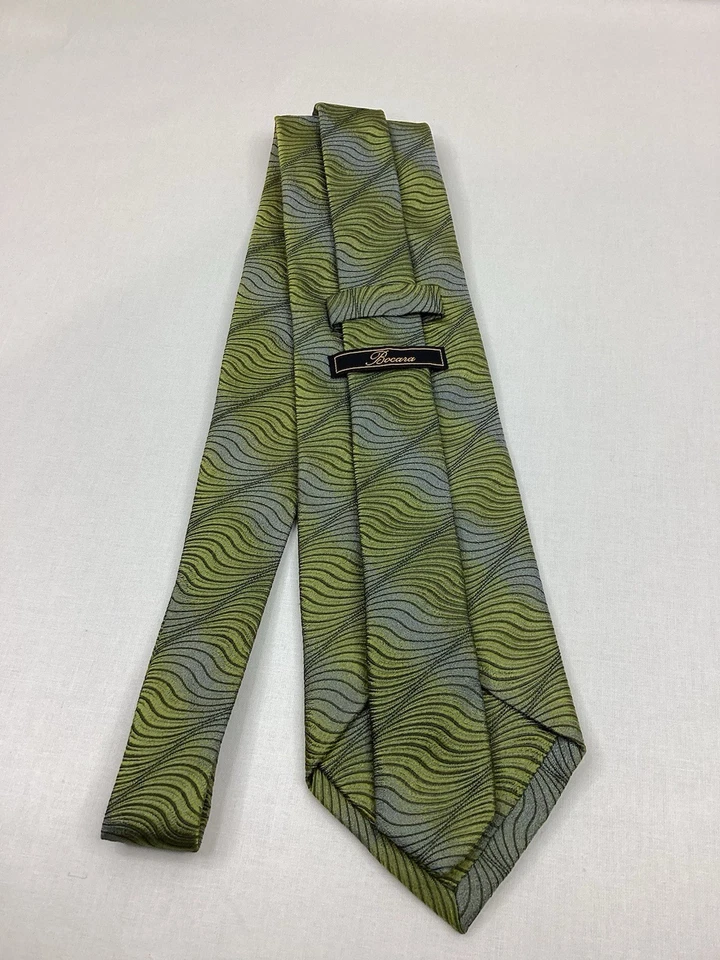 Corbata BOCARA 100 % seda larga hecha en Italia 🇮🇹 L60” x W4” Foto 2 de 4