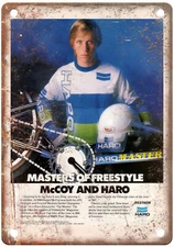 Old School BMX 1987 HARO Vintage Magazine Ad Reproduction Metal Sign B1093