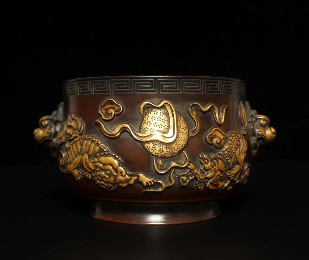 铜红中国古董香炉| eBay