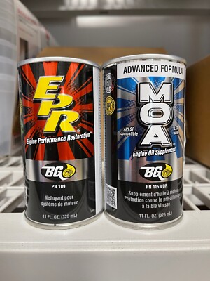 BG Products 115 MOA 109 EPR FREE SAME DAY SHIPPING!! CAN OF EACH!