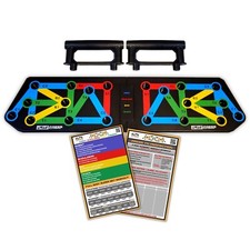 Elite press push up board foldable multifunctional color coded with push bars