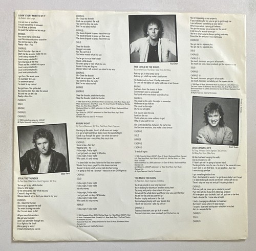 Loverboy Lovin' Every Minute Of It Lp Vinyl Record Hard Rock EX / EX Condition - Picture 6 of 8