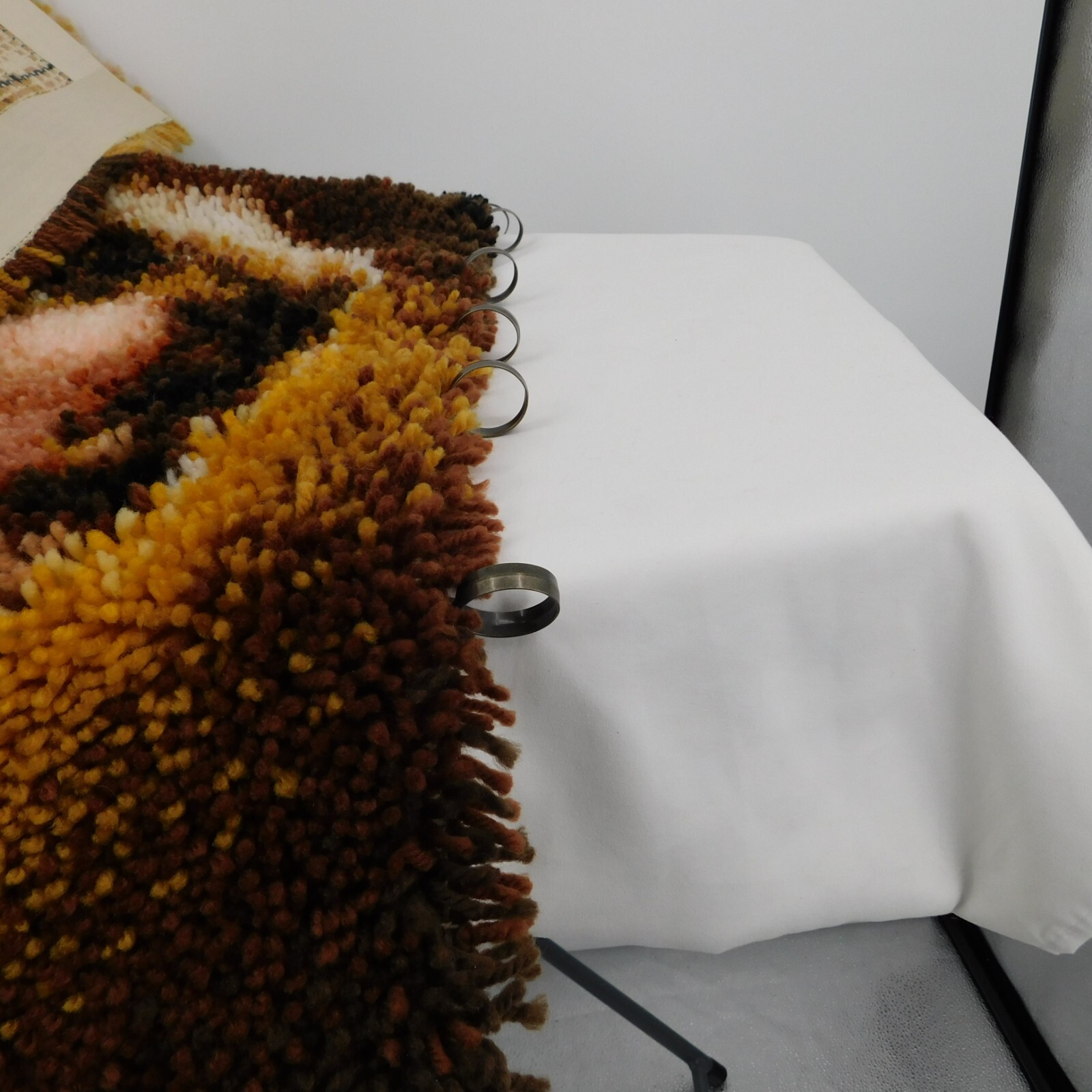 Jesus Completed Latch Hook Rug Wall Hanging Craftways 40x27" Religious Christian