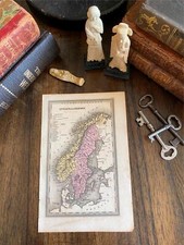 SWEDEN AND NORWAY 1834 Original Map. Excellent condition.