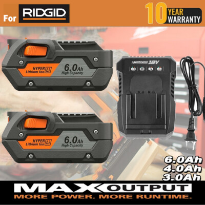 #ad Battery Charger for Ridgid R840085 6.0Ah Lithium 18V Battery Rigid R840087 Tool $25.99