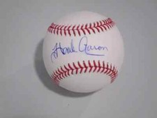 Hank Aaron Autographed Homerun King Signed NL Baseball With Steiner Halo/COA