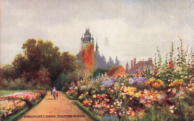 Postcard Shakespeare's Garden Stratford-on-Avon