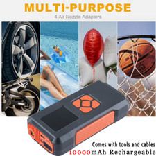 150 PSI Air Compressor Tire Inflator Fits Car Moto Bike Tires Air Pump Cordless