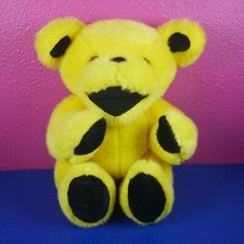 Steven Smith Yellow Bear Plush Grateful Dead NO COLLAR 12" Jointed Stuffed