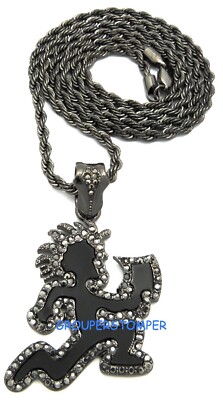 Juggalo Necklace New Pendant with 30 Inch Long Rope Style Chain Insane ...
