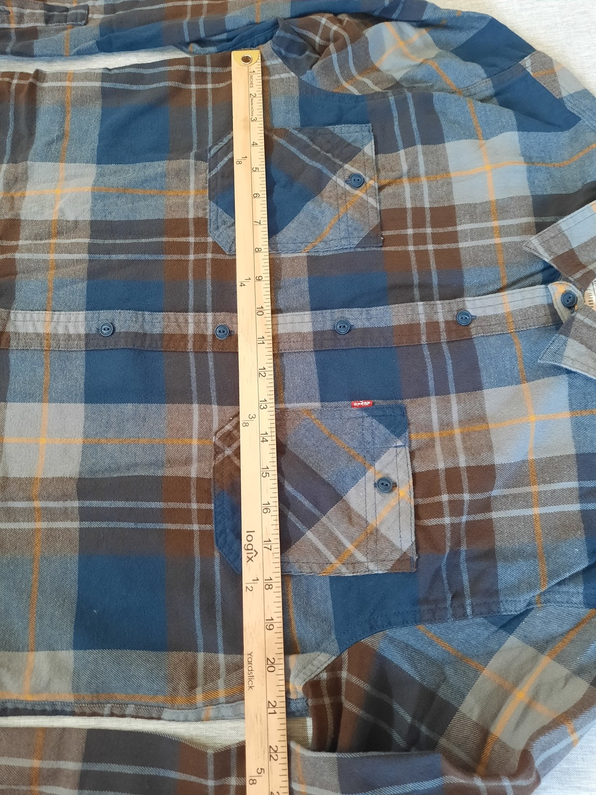 Levi's Men Large Plaid Multicolored Button Shirt … - image 4