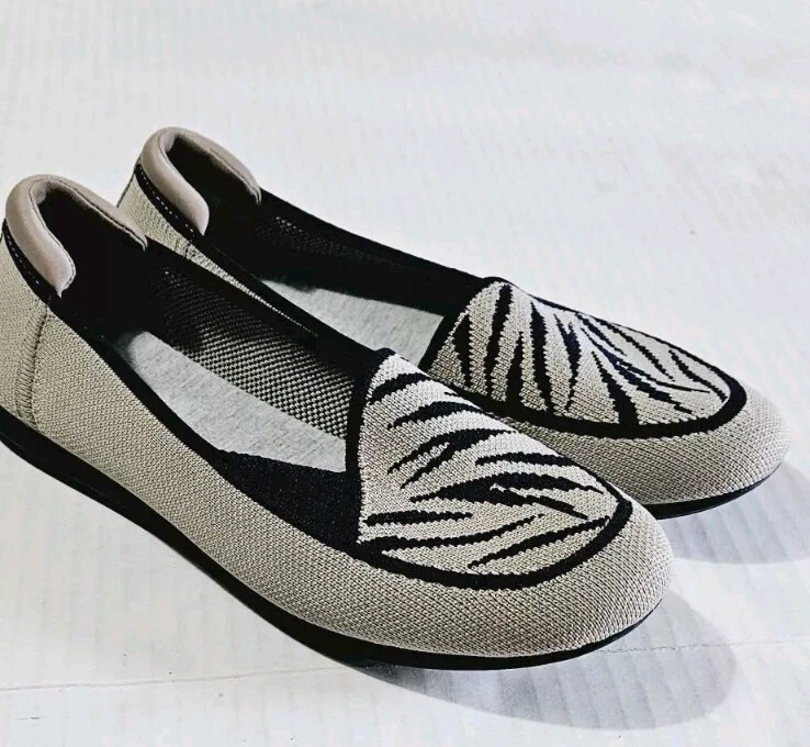 Clarks mocassino a righe Carly Star pietra e blu donna taglia 8 5