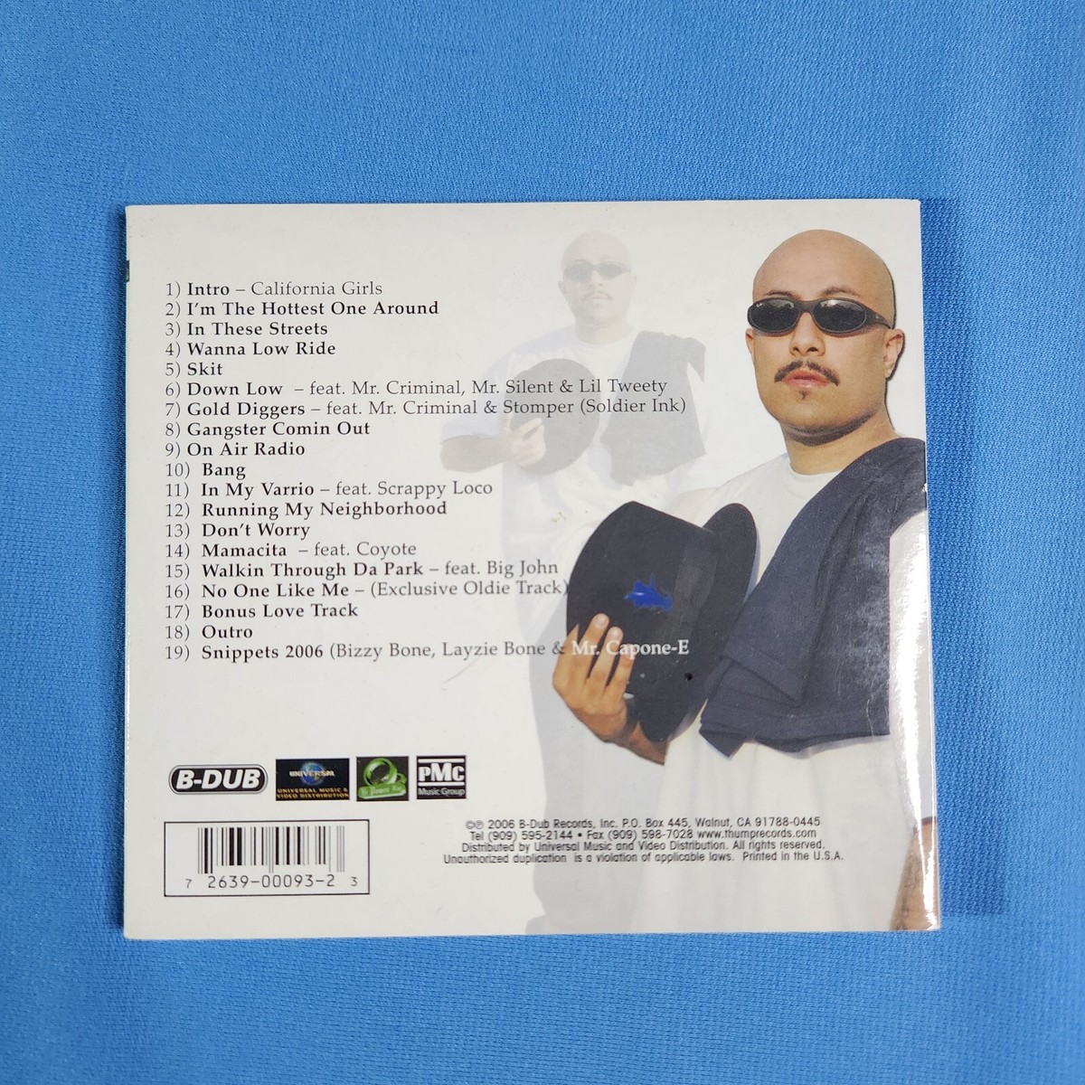 MR. CAPONE-E/ZAPP OL' SKOOL MUSIC, VOL. 2 CD Chicano Hip Hop Rap
