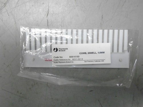 Hoefer SE511-20-1.0 Comb, 20 Wells, 1 mm Thickness, 4.1 Width, 4.1 Volume