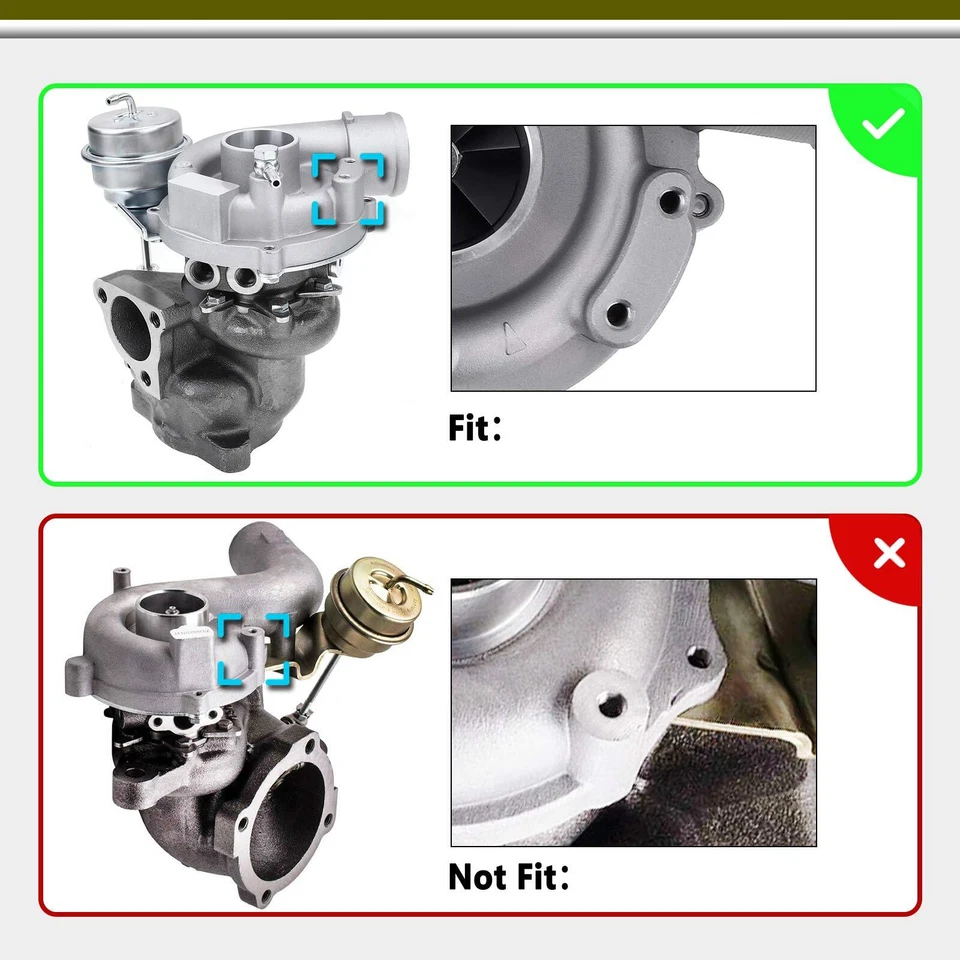 Turbocompresor para Volkswagen Passat 1998-2003 Audi A4 97-04 A4 Quattro 1,8 L Foto 2 de 4