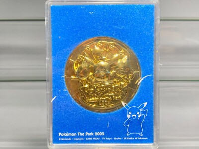 Pokemon the Park Nintendo 2005 Medal Coin Pikachu, Mew, Celebi
