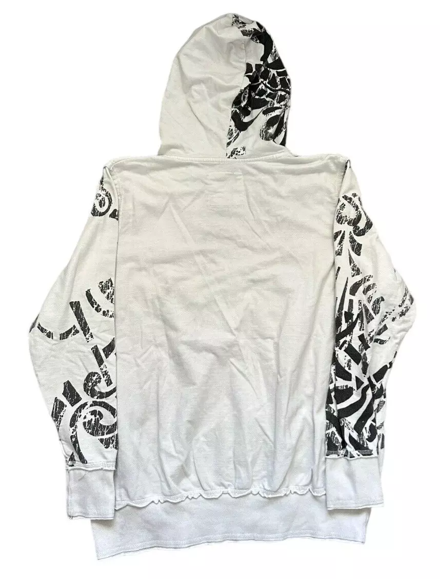 Trashy y2k Maurices Hoodie Full Zip Sweatshirt Tribal Grunge Print