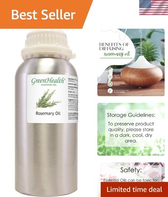 Versatile Rosemary Essential Oil - 16 oz Leak-Proof Aluminum Bottled Goodness