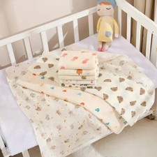 Adorable Animal Print Muslin Blankets for Baby 80x80cm 4 design
