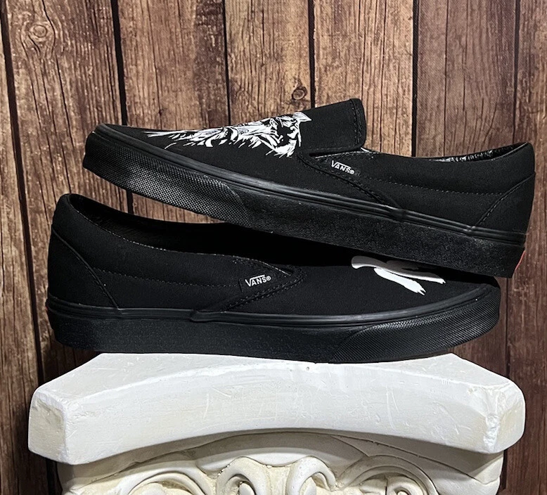 Vans Mens Sz9.5 Classic Slip On Custom Goku eBay