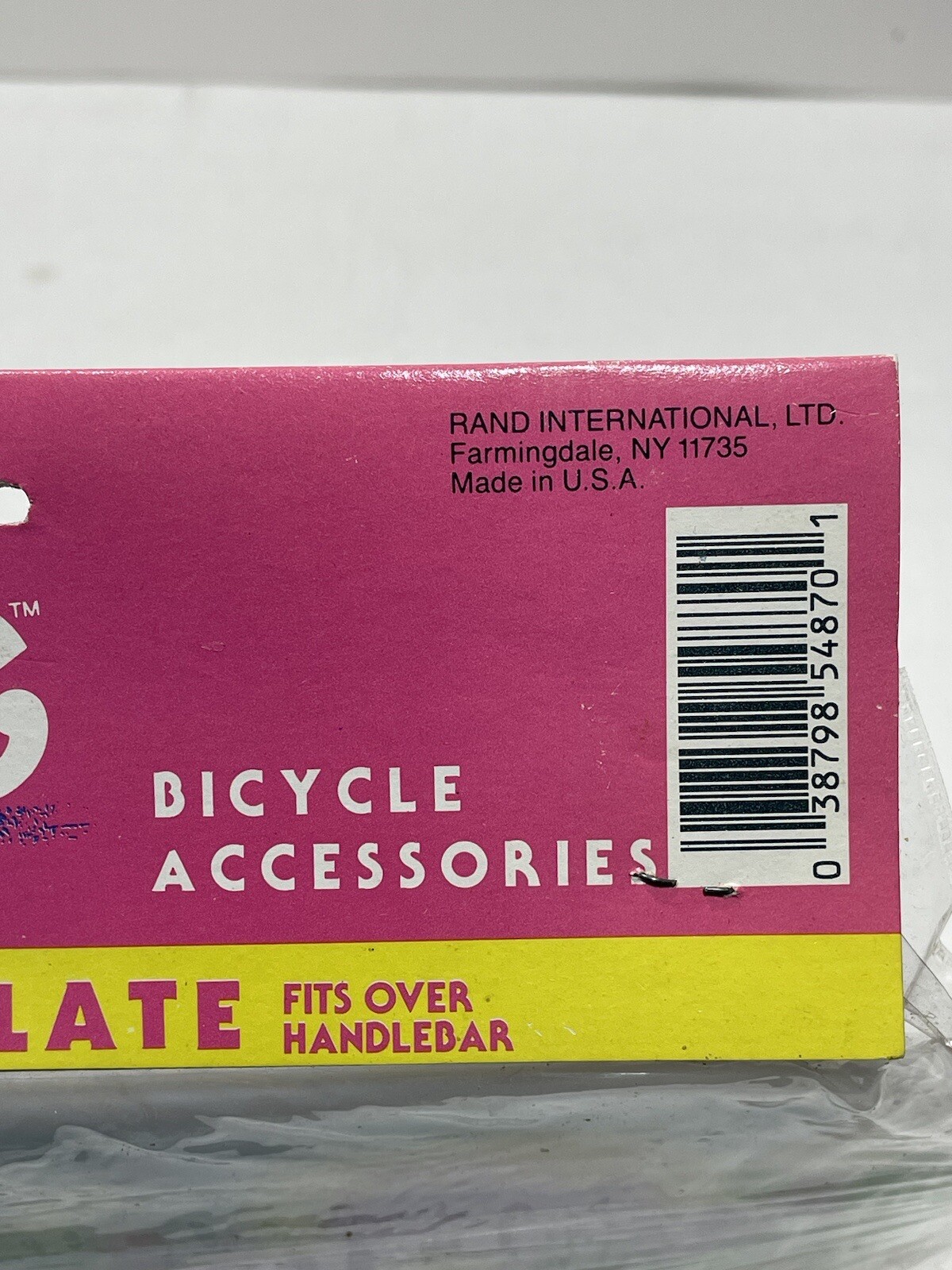 Vintage 1990 BARBIE Kids Bicycle Logo Plate By Randor NOS Deadstock Orig Package