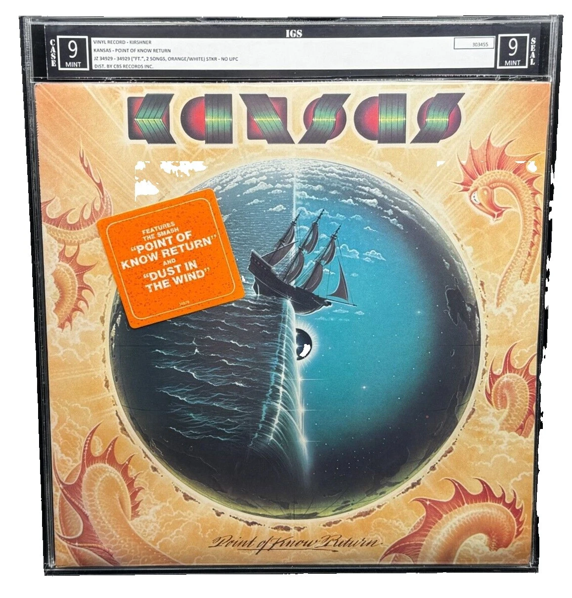 Kansas Rock Mint (M) Sleeve Vinyl Records
