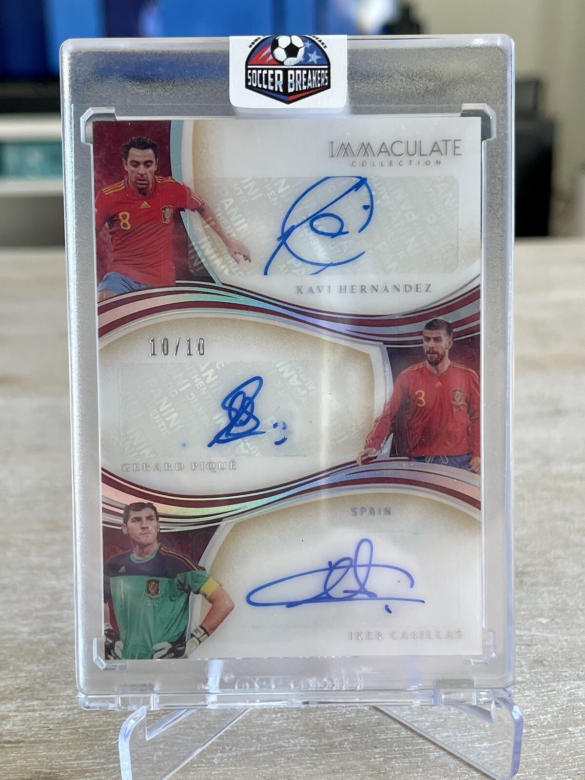 直筆サインカード】バルセロナ xavi immaculate auto Xavi Hernandez 