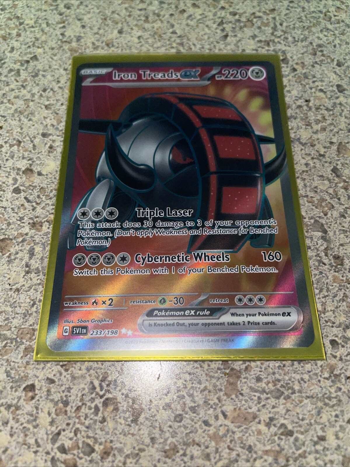 Pokémon TCG Iron Treads ex Scarlet & Violet Base Set 233/198 Holo Ultra Rare
